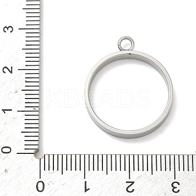 304 Stainless Steel Open Back Bezel Pendants STAS-B126-06D-P-1