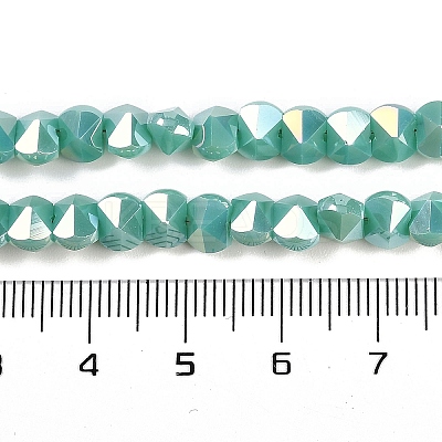 Electroplate Glass Beads Strands EGLA-B009-05A-08-1