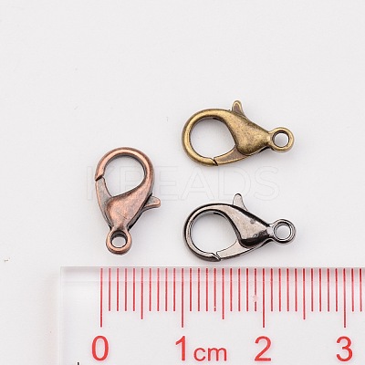 240Pcs 6 Colors Zinc Alloy Lobster Claw Clasps Jewelry Making Findings FIND-TA0003-10-1