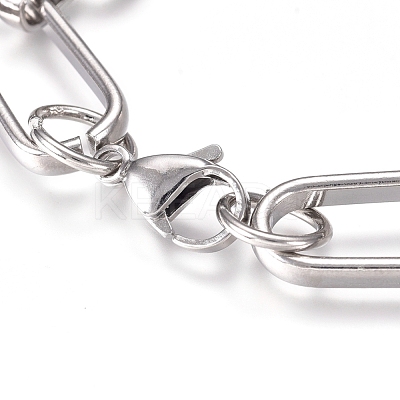 Tarnish Resistant 304 Stainless Steel Chain Bracelets BJEW-L661-06P-1