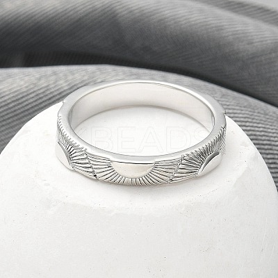 304 Stainless Steel Sun Shin Finger Ring for Women LS-RJEW-B109-04P-1