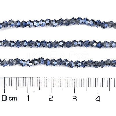 Transparent Electroplate Glass Beads Strands EGLA-A039-T2mm-UA10-1