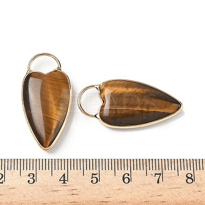 Natural Tiger Eye Pendants G-I393-01G-06-1