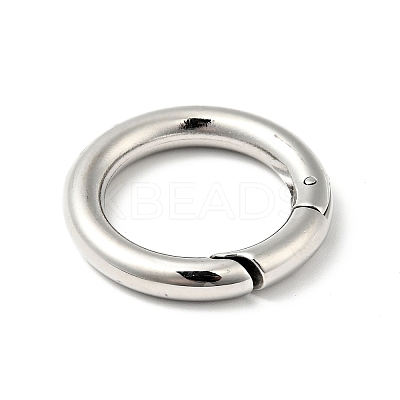 Non-Tarnish 304 Stainless Steel Spring Gate Rings STAS-C056-05P-1