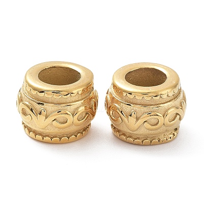 Ion Plating(IP) 304 Stainless Steel European Beads STAS-Z015-26G-1