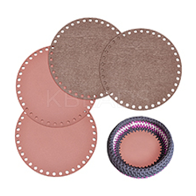 4Pcs 2 Colors Plywood Crochet Basket Base DIY-PH0031-94-1