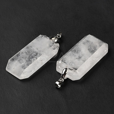 Natural Quartz Crystal Pendants G-H286-05P-01-1