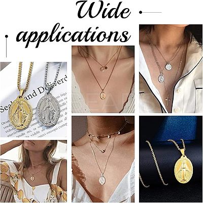 36Pcs 3 Style 201 Stainless Steel Pendants STAS-UN0025-58-1