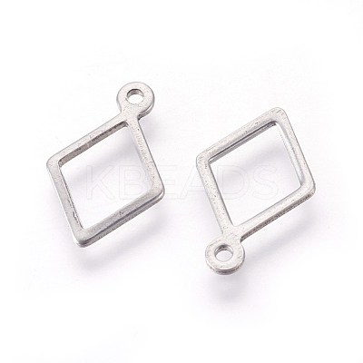 Tarnish Resistant 304 Stainless Steel Charms X-STAS-F187-01P-1
