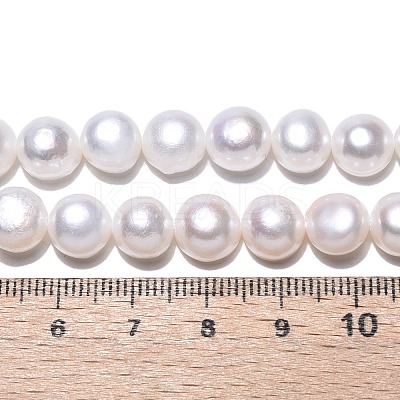 Natural Cultured Freshwater Pearl Beads Strands PEAR-N014-08H-01-1