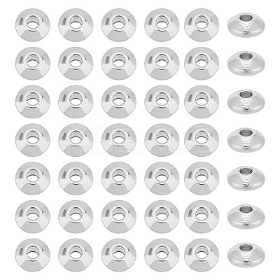 100Pcs 304 Stainless Steel Spacer Beads STAS-UN0054-15-1
