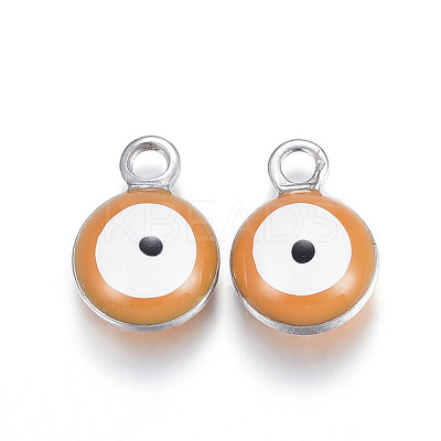 304 Stainless Steel Enamel Charms STAS-G122-24G-1