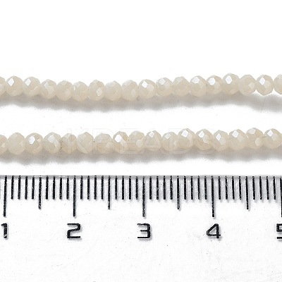 Electroplate Imitation Jade Glass Bead Strands EGLA-J047-3x2mm-F03-1