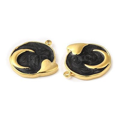 Real 18K Gold Plated 304 Stainless Steel Pendants STAS-A084-25G-02-1