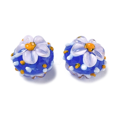 Handmade Lampwork Enamel Beads LAMP-Z020-05E-1