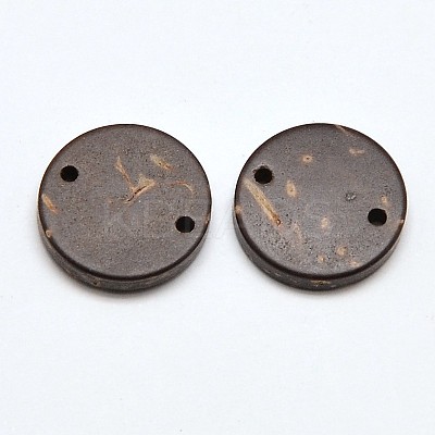 Flat Round 2-Hole Coconut Buttons BUTT-P008-20-1