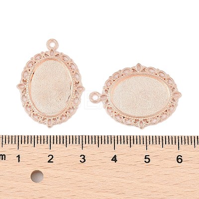 Tibetan Style Antique Silver Alloy Flat Oval Pendant Cabochon Settings LS-TIBEP-M022-19RG-1