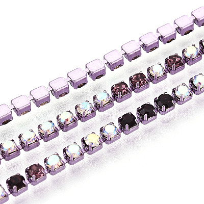 Iron Rhinestone Cup Chains CH-T007-02A-04-1
