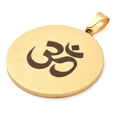 304 Stainless Steel Pendants STAS-R134-01G-01-1