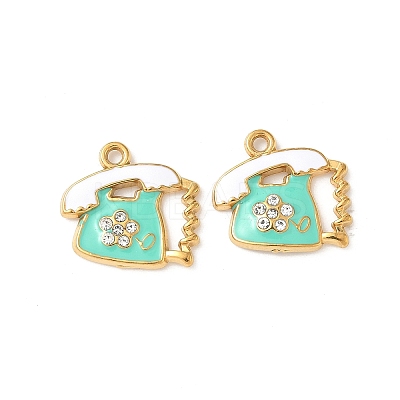 304 Stainless Steel Enamel Pendants STAS-I346-11G-01-1