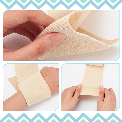 Polyester Ribbing Fabric for Cuffs FIND-WH0032-59G-1