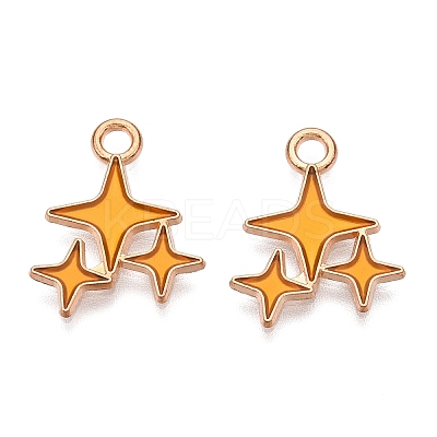 Alloy Enamel Pendants ENAM-T020-38A-RS-1