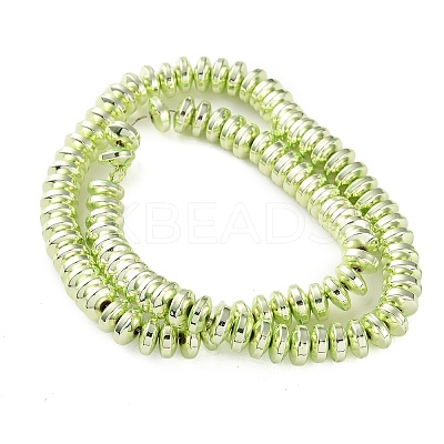 Electroplated Synthetic Non-magnetic Hematite Beads Strands G-C248-A01-5x8mm-01-1