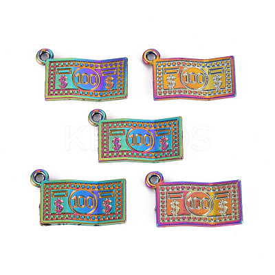 Rainbow Color Alloy Charms PALLOY-S180-255-NR-1