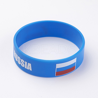 Silicone Wristbands Bracelets BJEW-K168-01K-1