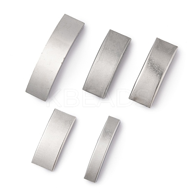 10Pcs 5 Style 304 Stainless Steel Slide Charms STAS-UN0031-32-1