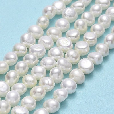 Natural Cultured Freshwater Pearl Beads Strands PEAR-A005-09-01-1