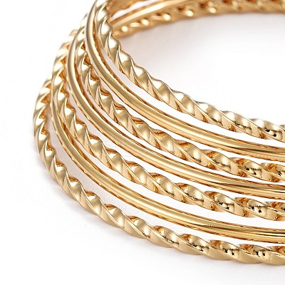 Fashion 201 Stainless Steel Bangle Sets BJEW-L664-001A-1-1