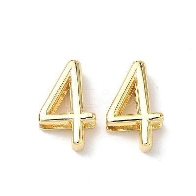 Brass Slide Charms KK-L253-15G-04-1