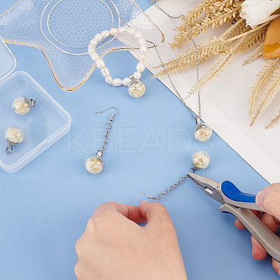 6Pcs Transparent Globe Glass Bubble Cover Pendants G-FG0001-06-1