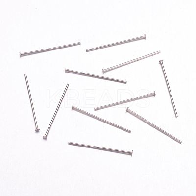 Tarnish Resistant 304 Stainless Steel Flat Head Pins X-STAS-F117-58P-1.8x25-1