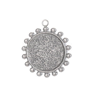 304 Stainless Steel Pendants STAS-OY010-27P-1
