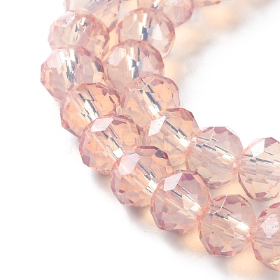 Baking Paint Transparent Glass Beads Strands DGLA-A034-J8MM-D04-1