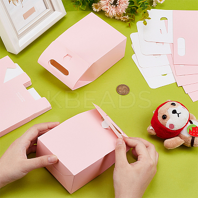 Rectangle Paper Gift Bags with Hole Handle CON-WH0088-86A-1