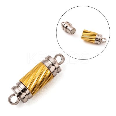 Brass Magnetic Clasps with Loops X-MC040-1-1