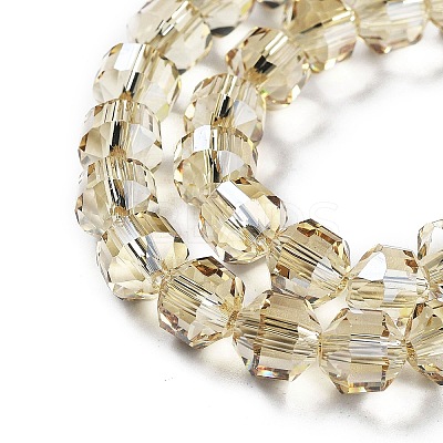 Electroplate Rondelle Glass Beads Strands EGLA-A036-09A-PL01-1