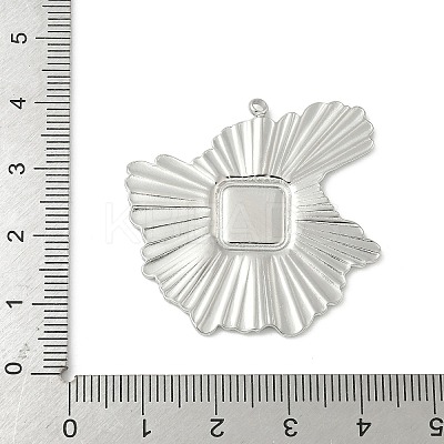 304 Stainless Steel Pendant Cabochon Settings LS-STAS-L293-05P-1