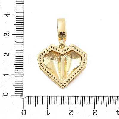 Brass Micro Pave Cubic Zirconia Pendants KK-L209-086G-1