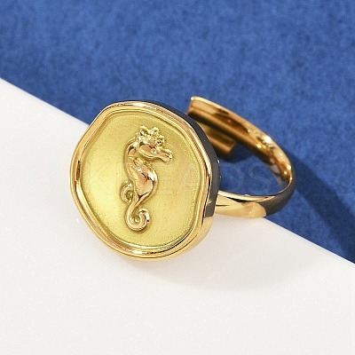 Golden 304 Stainless Steel Finger Rings RJEW-H254-08B-G-1