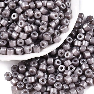 Baking Paint Pearlized Glass Seed Beads SEED-T008-03U-1