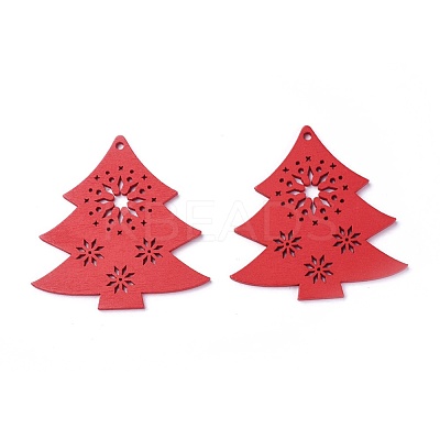 Poplar Wood Pendants X-WOOD-O004-08A-1