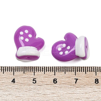 Baking Paint Glass Enamel Beads LAMP-R004-07D-1