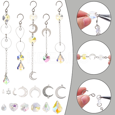 DIY Jewerly Pendant Decoration Making Kits DIY-FS0008-64-1
