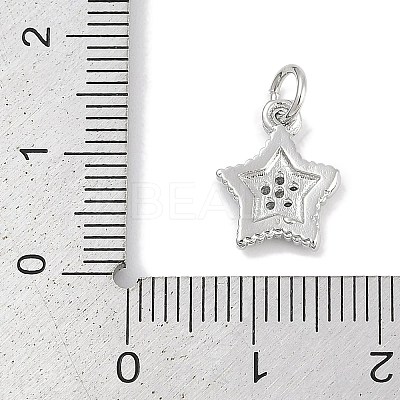 Brass Micro Pave Cubic Zirconia Pendants KK-Q028-39P-1