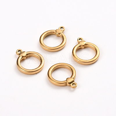 Ion Plating(IP) 304 Stainless Steel Toggle Clasps Parts STAS-D142-04B-G-1