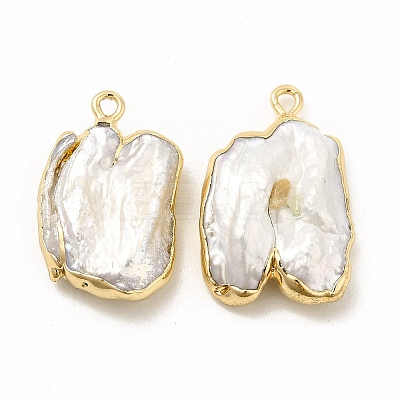 Baroque Natural Keshi Pearl Pendants PEAR-P004-16KCG-1
